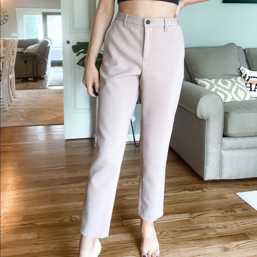 RAG & BONE - neutral business casual high rise trouser pants size 2